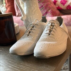 Cole Haan white Athletic Shoes with Perforated Design